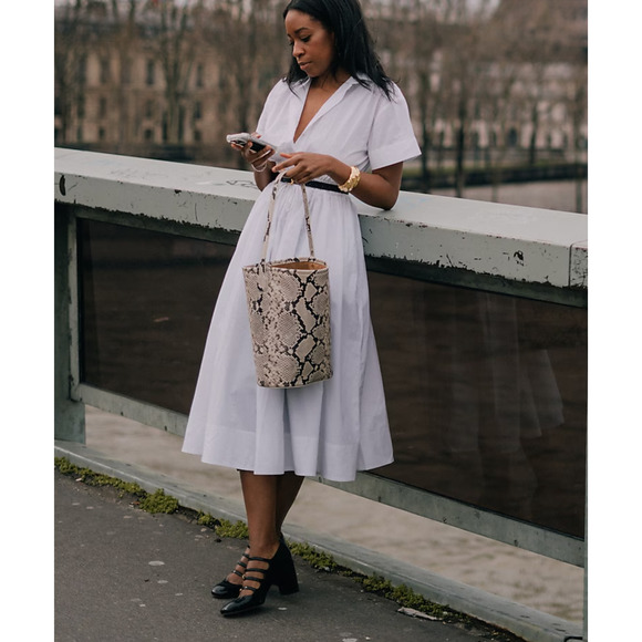 J. Crew Dresses & Skirts - NWT J. Crew Elena Midi Shirt Dress 8 White BY832 J.Crew Wedding Shower Grad